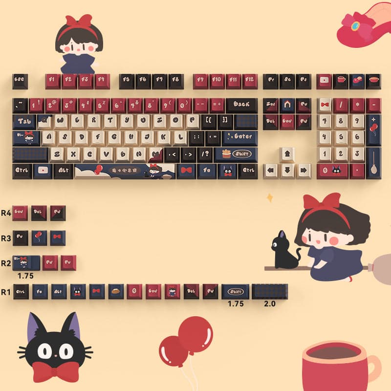 NOPPOO Kiki's Delivery Service Cherry Profile Keycaps Set