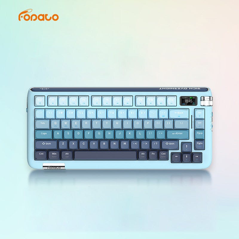 Fopato F75 Mechanical Keyboard Blue / TTC Neptune