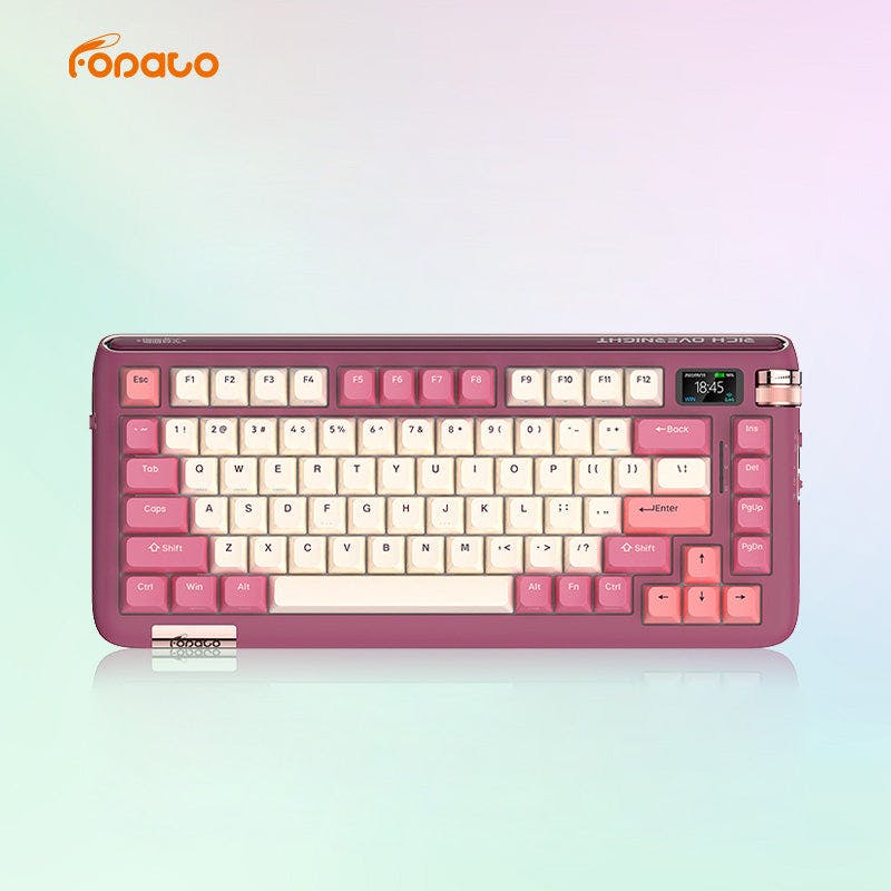 Fopato F75 Mechanical Keyboard Rose Pink / TTC Neptune