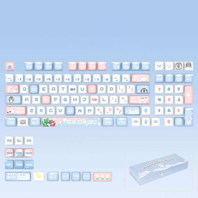 CoolKiller Polar Theme CSA Profile Keycaps Set