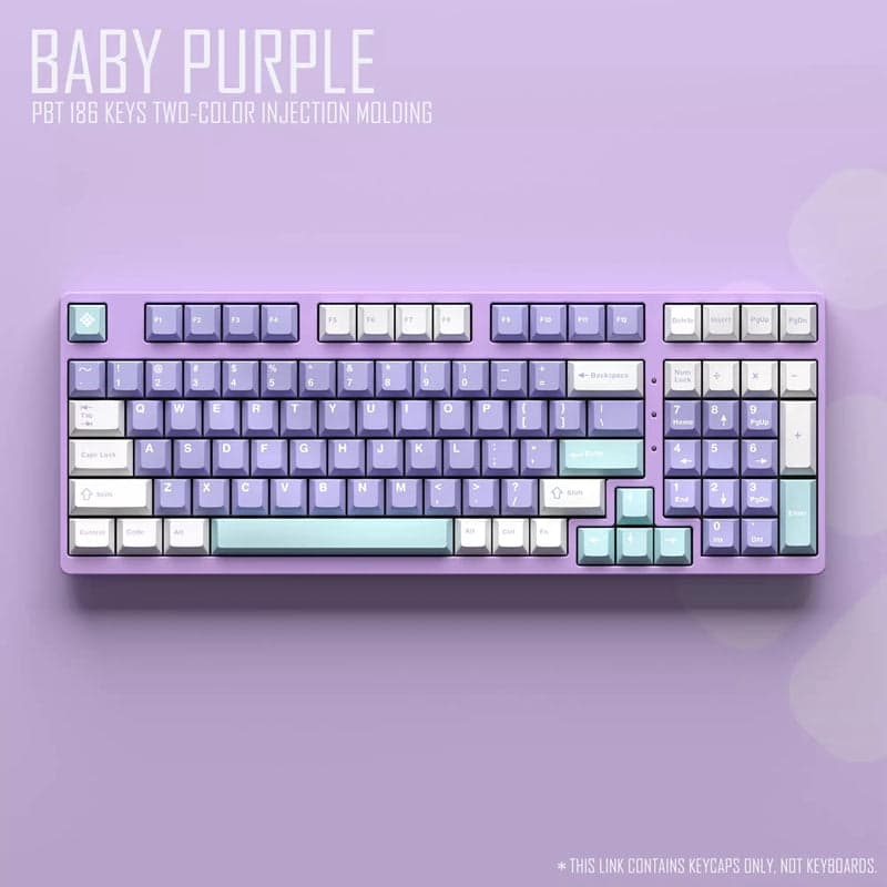 WINMIX Baby Purple Cherry Profile Keycap Set