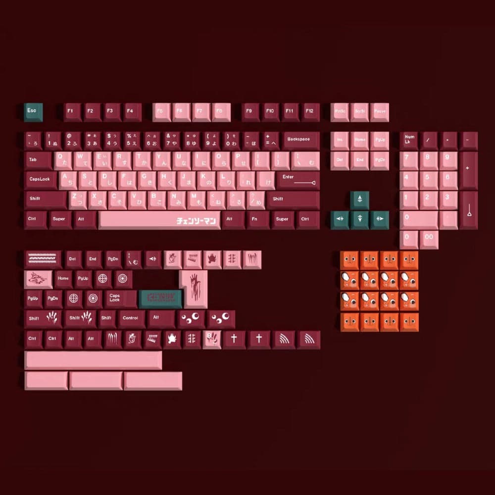 Soulcat Chainsaw Man Cherry Profile Keycap Set