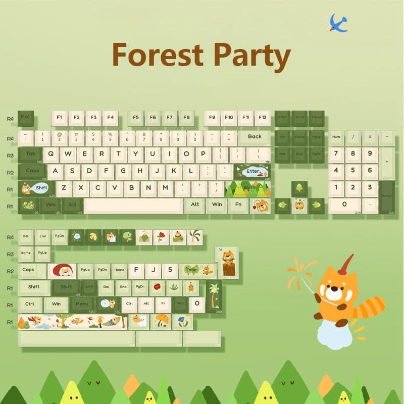 Pre-Order YUNZII Forest Party Keycap Set