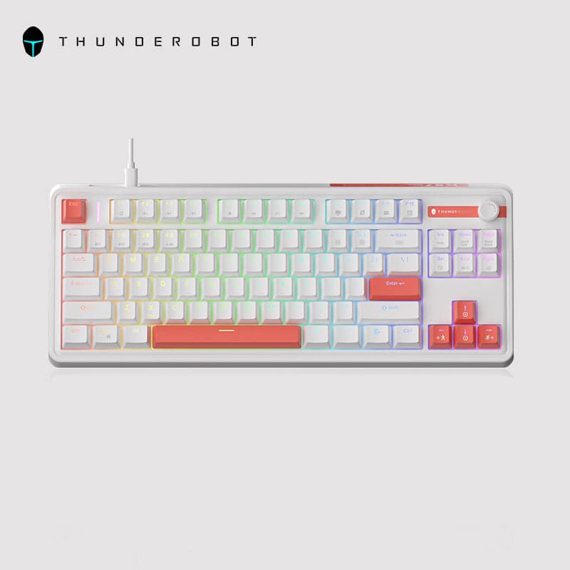 ThundeRobot K87PRO Mechanical Keyboard White / Red Switch